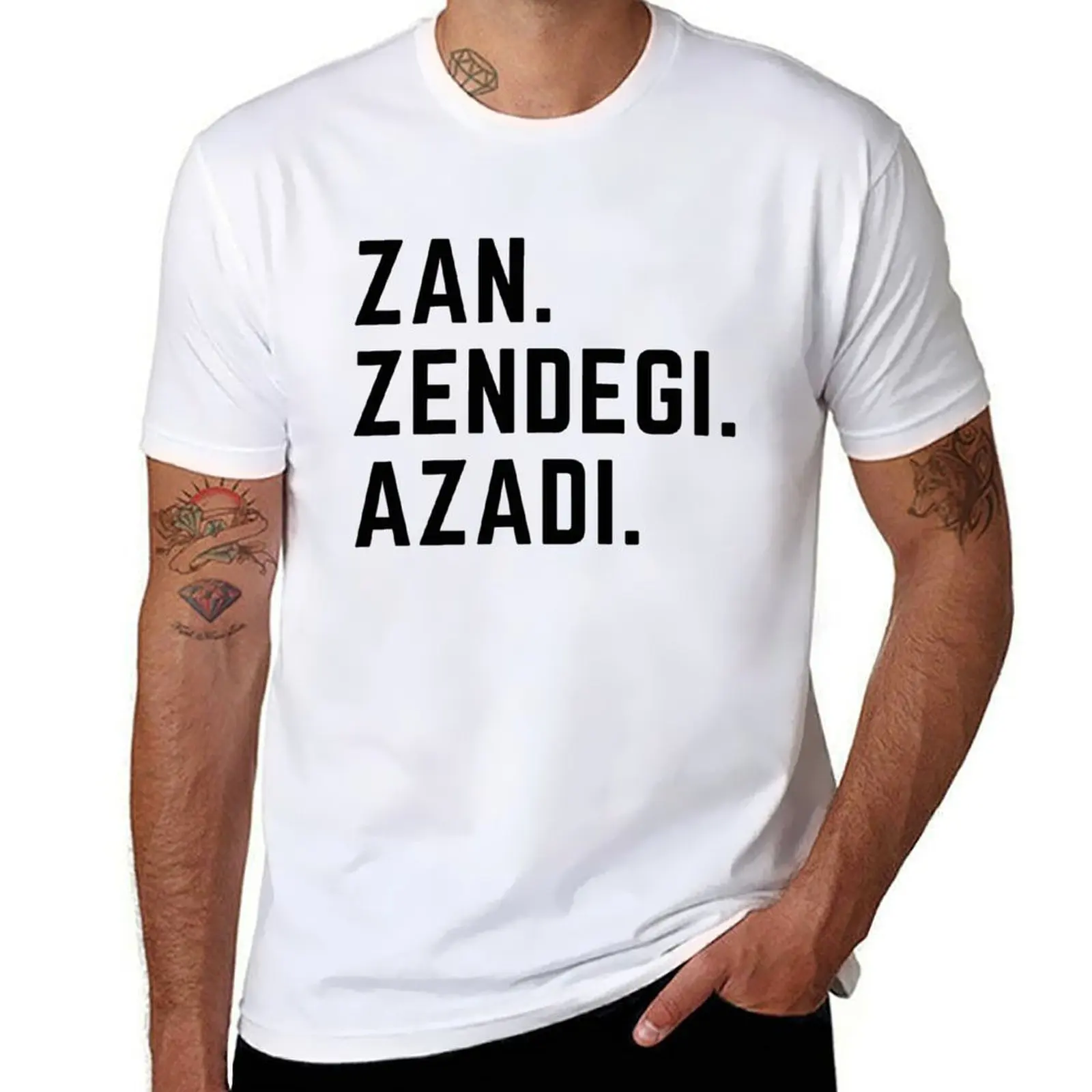 Zan Zendegi Azadi T-Shirt graphic t shirts for man t shirt man plain T-Shirt
Zan Zendegi Azadi T-Shirt graphic t shirts for man t shirt man plain T-Shirt