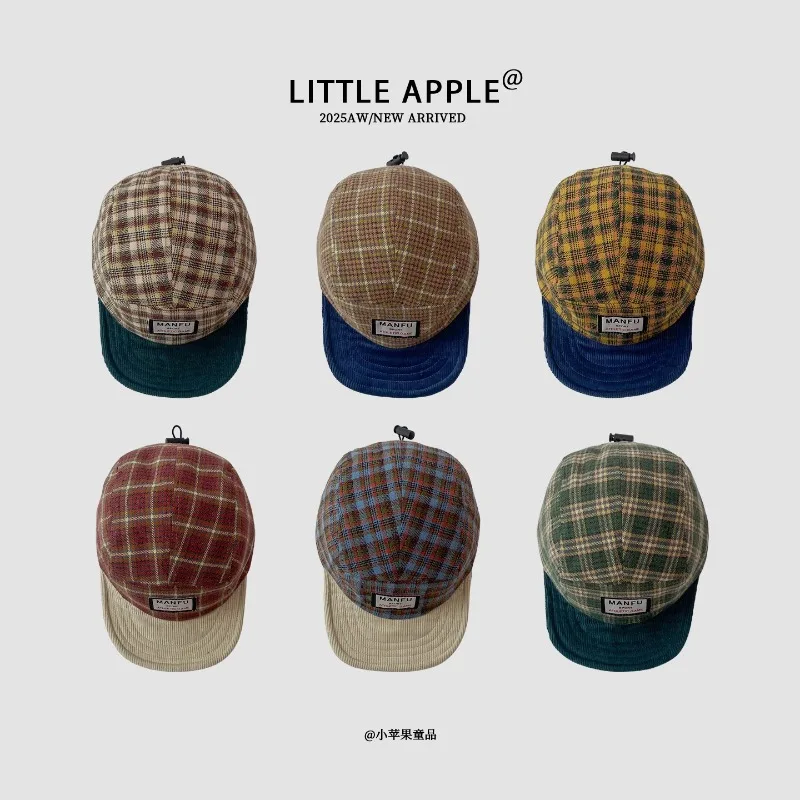 Retro Contrasting Color Plaid Splicing Corduroy Soft Brim Baseball Caps Women Summer Leisure Sunscreen Literary Men's Hats
Retro Contrasting Color Plaid Splicing Corduroy Soft Brim Baseball Caps Women Summer Leisure Sunscreen Literary Men's Hats