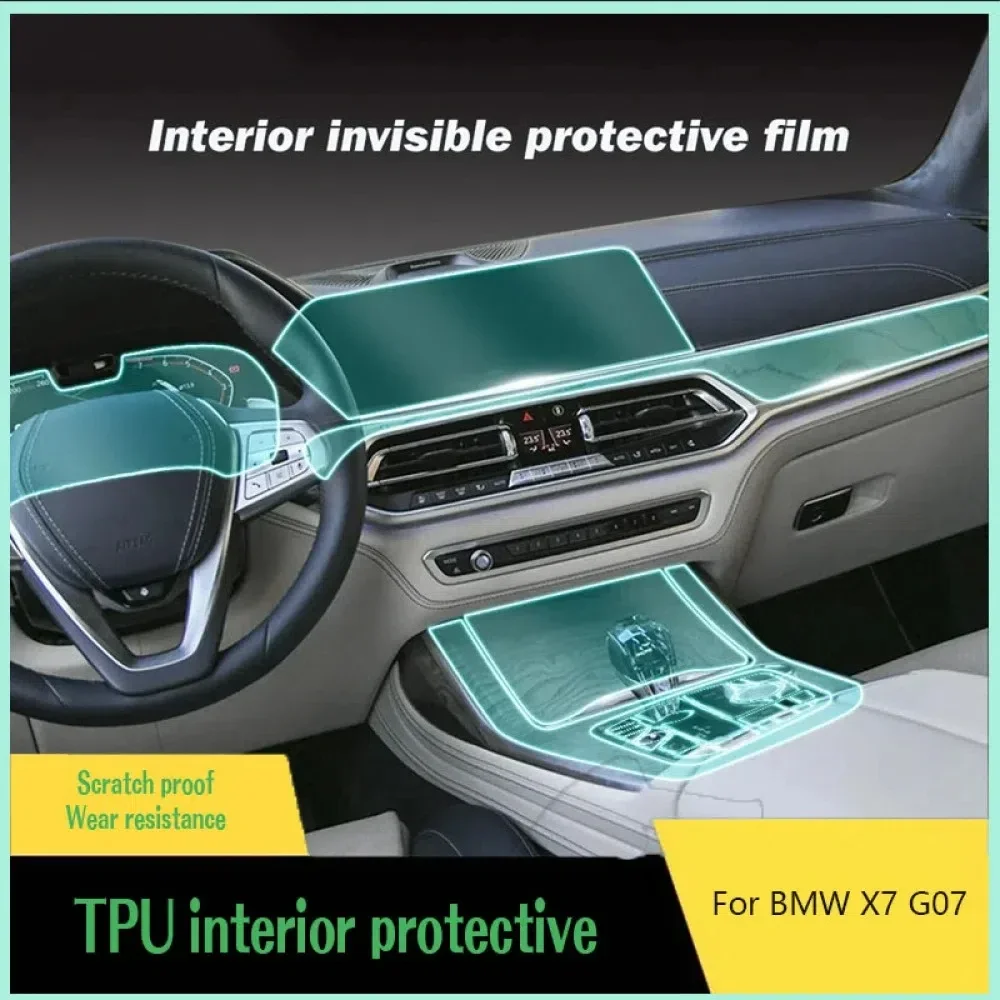 TPU Protective Film Central Console Navigation Display Gear Screen Protector Film Sticker Car Interior For BMW X7 G07 2019-2024
TPU Protective Film Central Console Navigation Display Gear Screen Protector Film Sticker Car Interior For BMW X7 G07 2019-2024