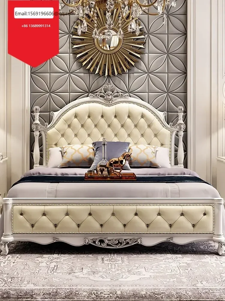 Modern simple master bedroom double princess solid wood European Nordic American wedding
Modern simple master bedroom double princess solid wood European Nordic American wedding