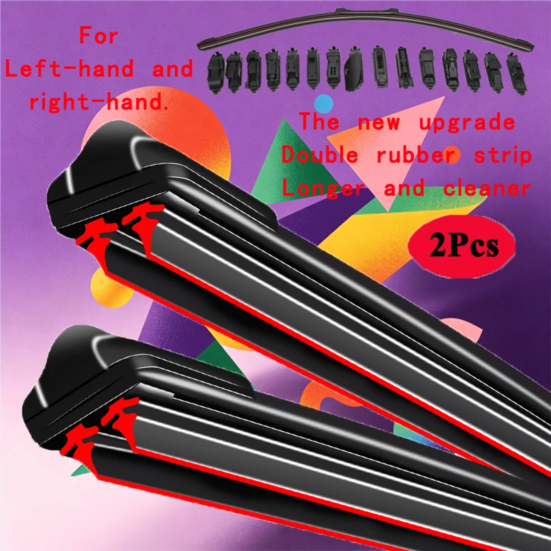 For BAIC BJ20 SUV 2016 2017 2018 2019 2020 2021 2022 Car Front Window Brushes Red Double Rubber Windshield Wiper Blades
For BAIC BJ20 SUV 2016 2017 2018 2019 2020 2021 2022 Car Front Window Brushes Red Double Rubber Windshield Wiper Blades