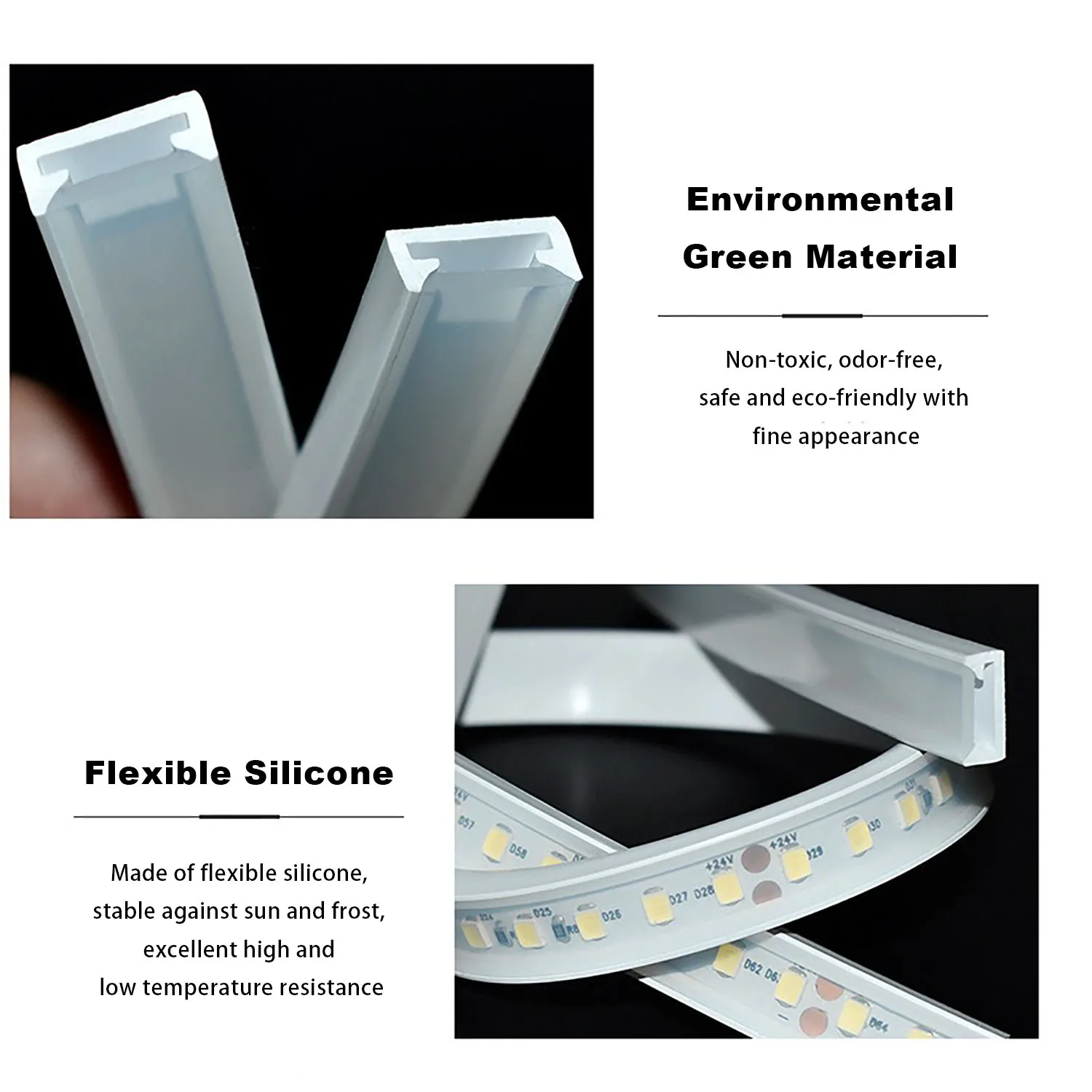T0511/T0513/T0515 Flexible Silicone Neon Sleeve Milky White Transparent for 8-12mm WS2812 LED Strip 0.5-10m
T0511/T0513/T0515 Flexible Silicone Neon Sleeve Milky White Transparent for 8-12mm WS2812 LED Strip 0.5-10m