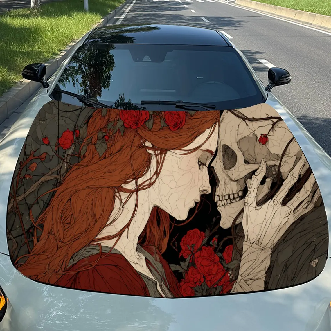 Haunting Skull - And - Woman Car Hood Stickers - Self-Adhesive, Waterproof and Durable Vinyl Wrap, Decorate And Protect Your Car
Haunting Skull - And - Woman Car Hood Stickers - Self-Adhesive, Waterproof and Durable Vinyl Wrap, Decorate And Protect Your Car