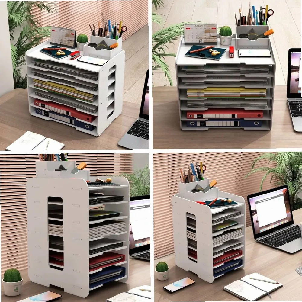 New Multi-Layer Desktop File Rack, A4 Document Holder & Folder Organizer, Simple Storage Shelf for Home Office Organization
New Multi-Layer Desktop File Rack, A4 Document Holder & Folder Organizer, Simple Storage Shelf for Home Office Organization
