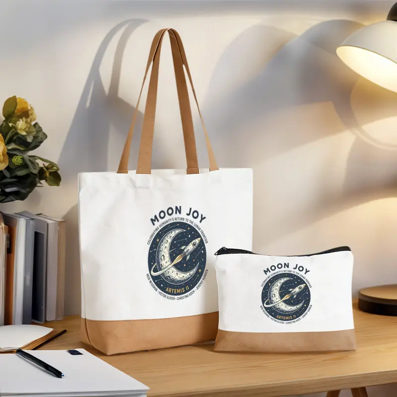 Moon Joy Artemis Ii Tote Bag and Makeup Bags Combination for Grocery Shopping Humanity Returns To The Moon Gift Large Capacity
Moon Joy Artemis Ii Tote Bag and Makeup Bags Combination for Grocery Shopping Humanity Returns To The Moon Gift Large Capacity