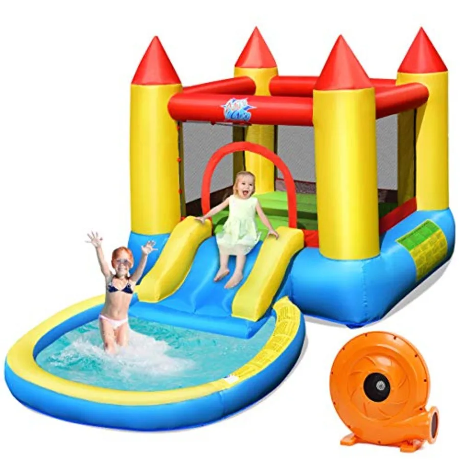 Inflatable Water Slide for Toddlers and with Ocean Ball Pit Indoor Outdoor Bounce House Castle Slide Blue 580W Blower
Inflatable Water Slide for Toddlers and with Ocean Ball Pit Indoor Outdoor Bounce House Castle Slide Blue 580W Blower