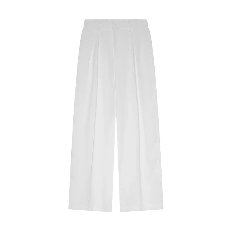 Wide Leg Pants Men Long Pant Solid Casual Loose Regular Straight Trousers Pockets Splice Simple High Waist Autumn 2024
Wide Leg Pants Men Long Pant Solid Casual Loose Regular Straight Trousers Pockets Splice Simple High Waist Autumn 2024