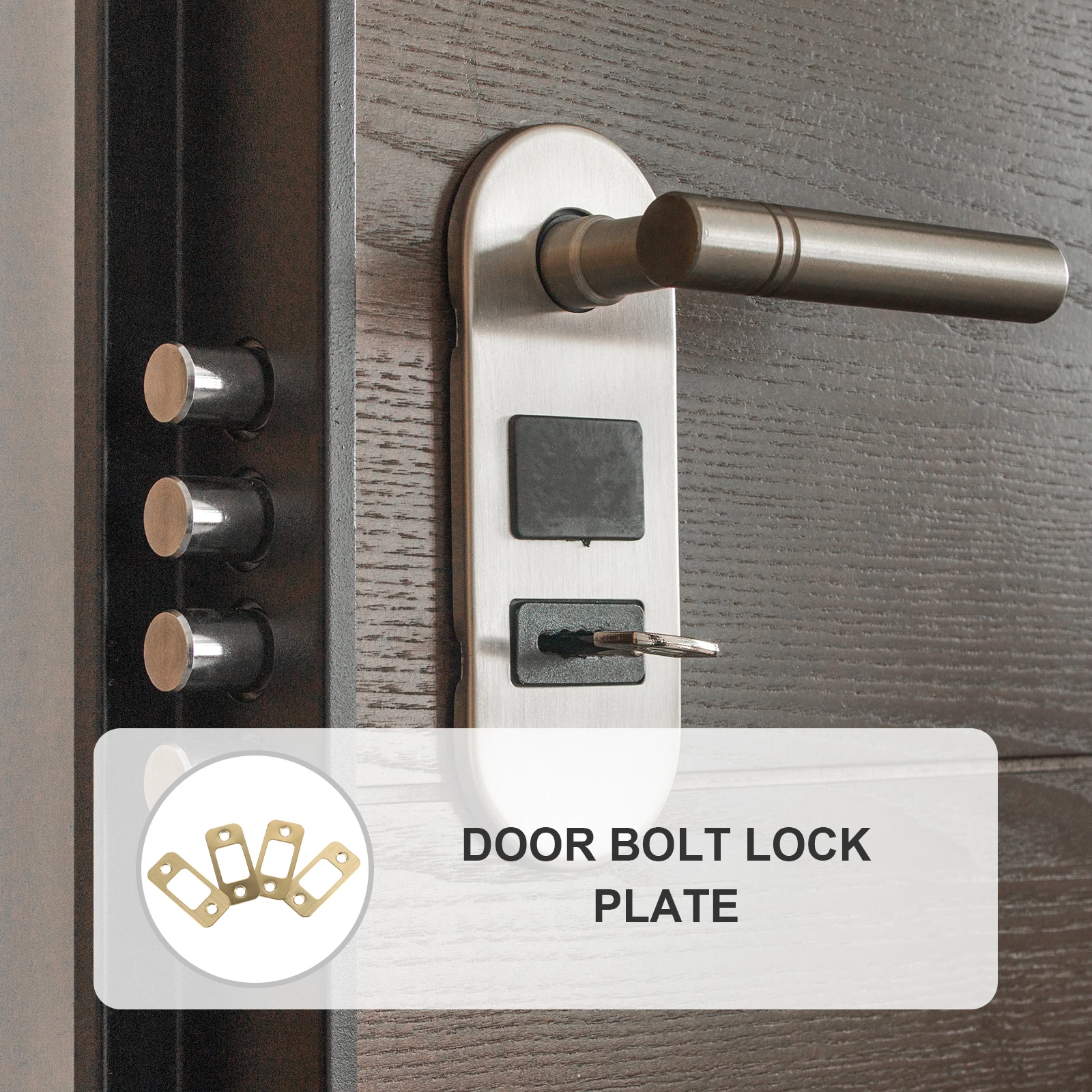 4pcs Door Deadbolt Cover Accessories Stainless Steel Strike Plate Hole Filler Deadbolt Cover Reinforcement Gold Color
4pcs Door Deadbolt Cover Accessories Stainless Steel Strike Plate Hole Filler Deadbolt Cover Reinforcement Gold Color