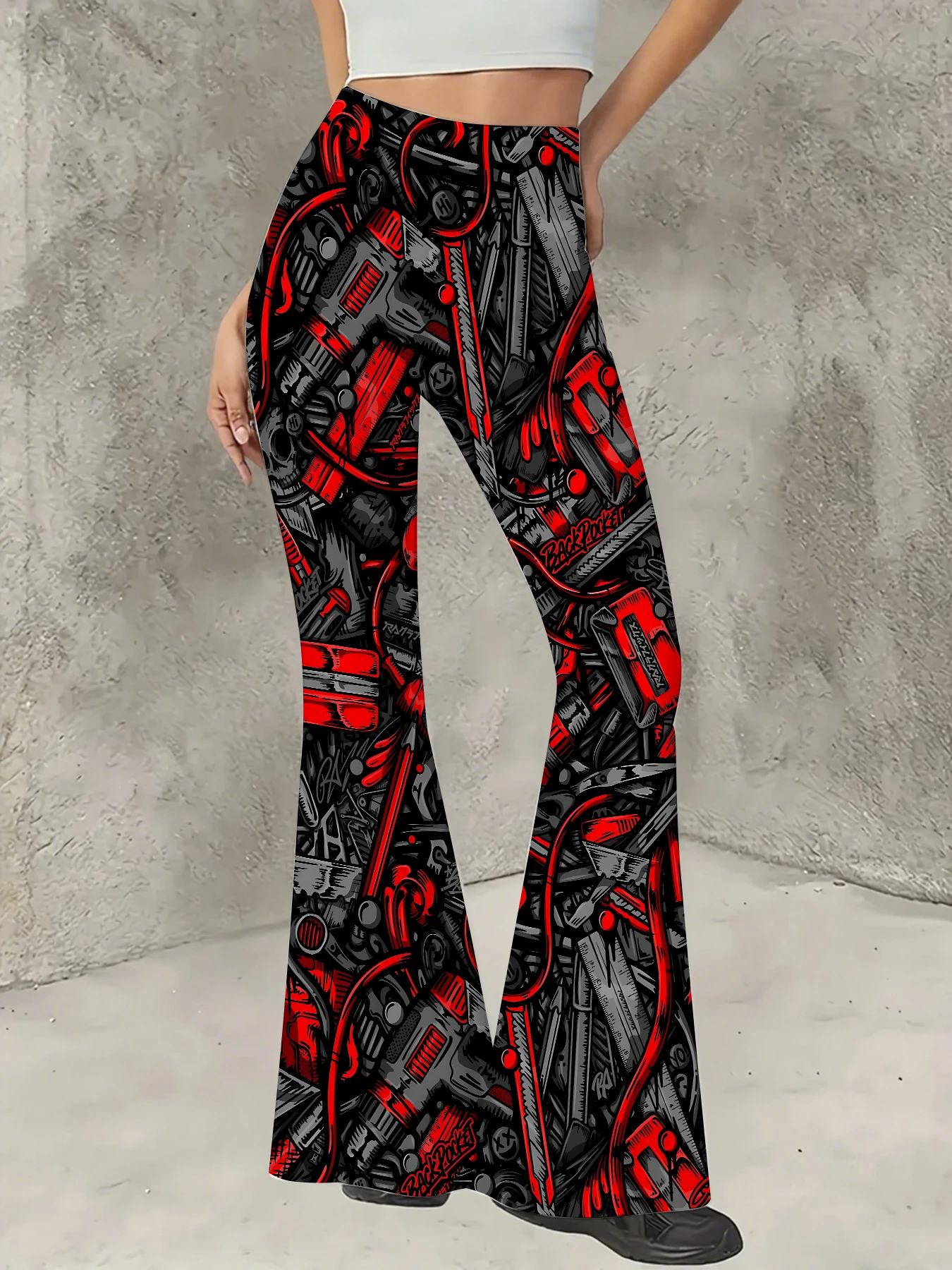 Women's All-Over Print Flared Leggings Stretchy High Waist Bell Bottom Pants
Women's All-Over Print Flared Leggings Stretchy High Waist Bell Bottom Pants