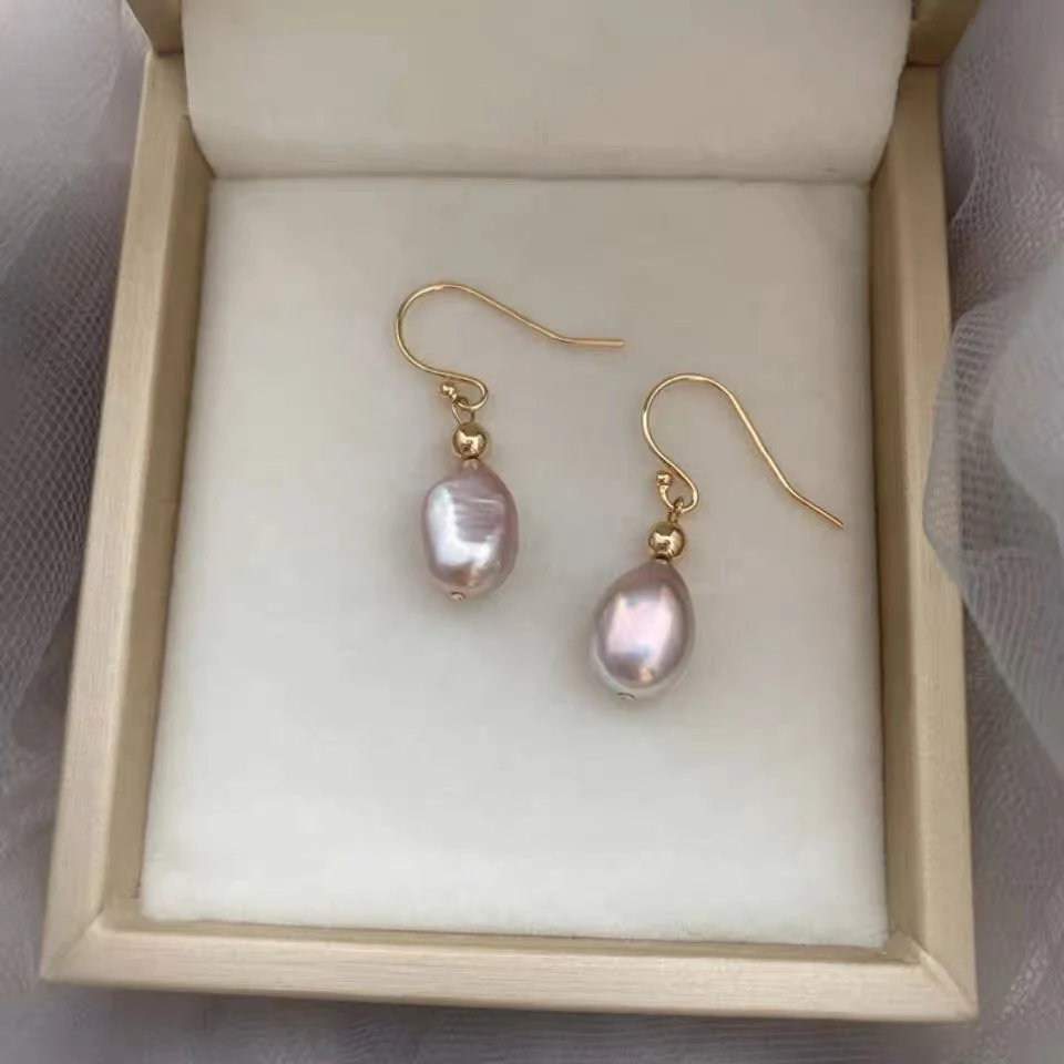 7-8mm Baroque Freshwater Pearl Drop Earrings for Women 14k Gold Plated Vintage Element Female Earrings Jewelry Gift
7-8mm Baroque Freshwater Pearl Drop Earrings for Women 14k Gold Plated Vintage Element Female Earrings Jewelry Gift