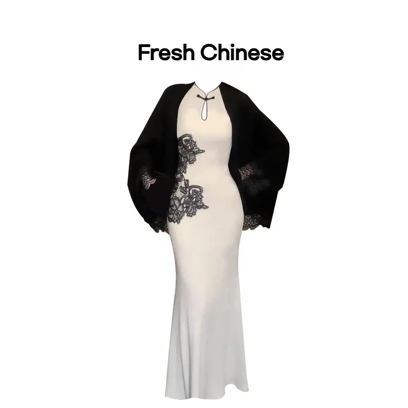 Бестселлер Свежее платье Ципао в китайском стиле Cool-Toned, с вышивкой Панкуу, для похудения Элегантная модная женская одежда
Бестселлер Свежее платье Ципао в китайском стиле Cool-Toned, с вышивкой Панкуу, для похудения Элегантная модная женская одежда