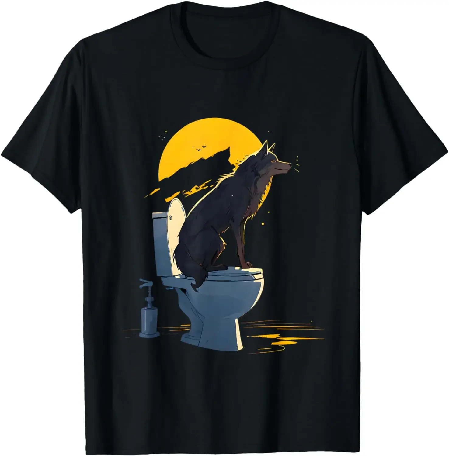 Wolf On the Toilet Funny Alpha Wolf Meme T-Shirt
Wolf On the Toilet Funny Alpha Wolf Meme T-Shirt