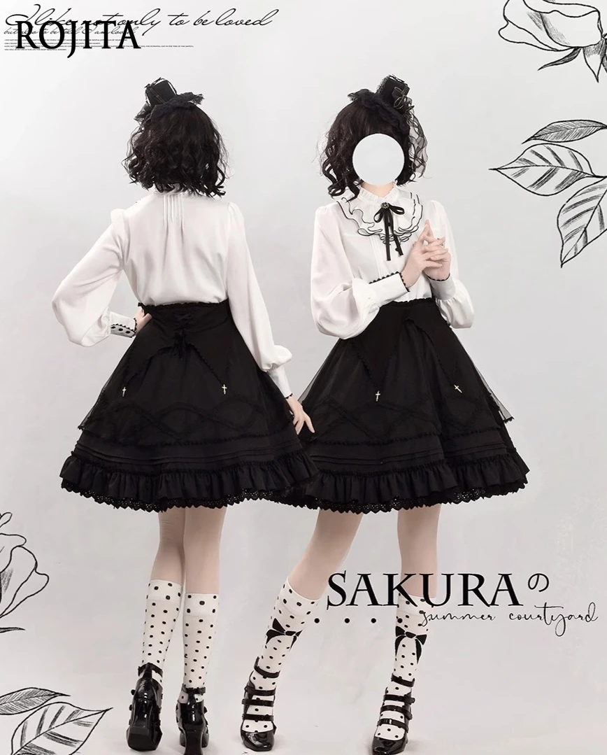Gothic Style Puff Sleeve White Long Sleeve Shirt High Waist A Line Skirt Women Outfits 2025 Spring Summer New Lolita Skirt Sets
Gothic Style Puff Sleeve White Long Sleeve Shirt High Waist A Line Skirt Women Outfits 2025 Spring Summer New Lolita Skirt Sets
