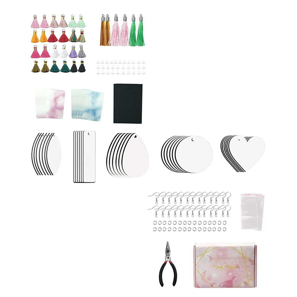 1 set Earring Pendant Set Decorative Sublimation Blank Blanks DIY Hooks Handmade Jewelry Supplies Women Accessories
1 set Earring Pendant Set Decorative Sublimation Blank Blanks DIY Hooks Handmade Jewelry Supplies Women Accessories