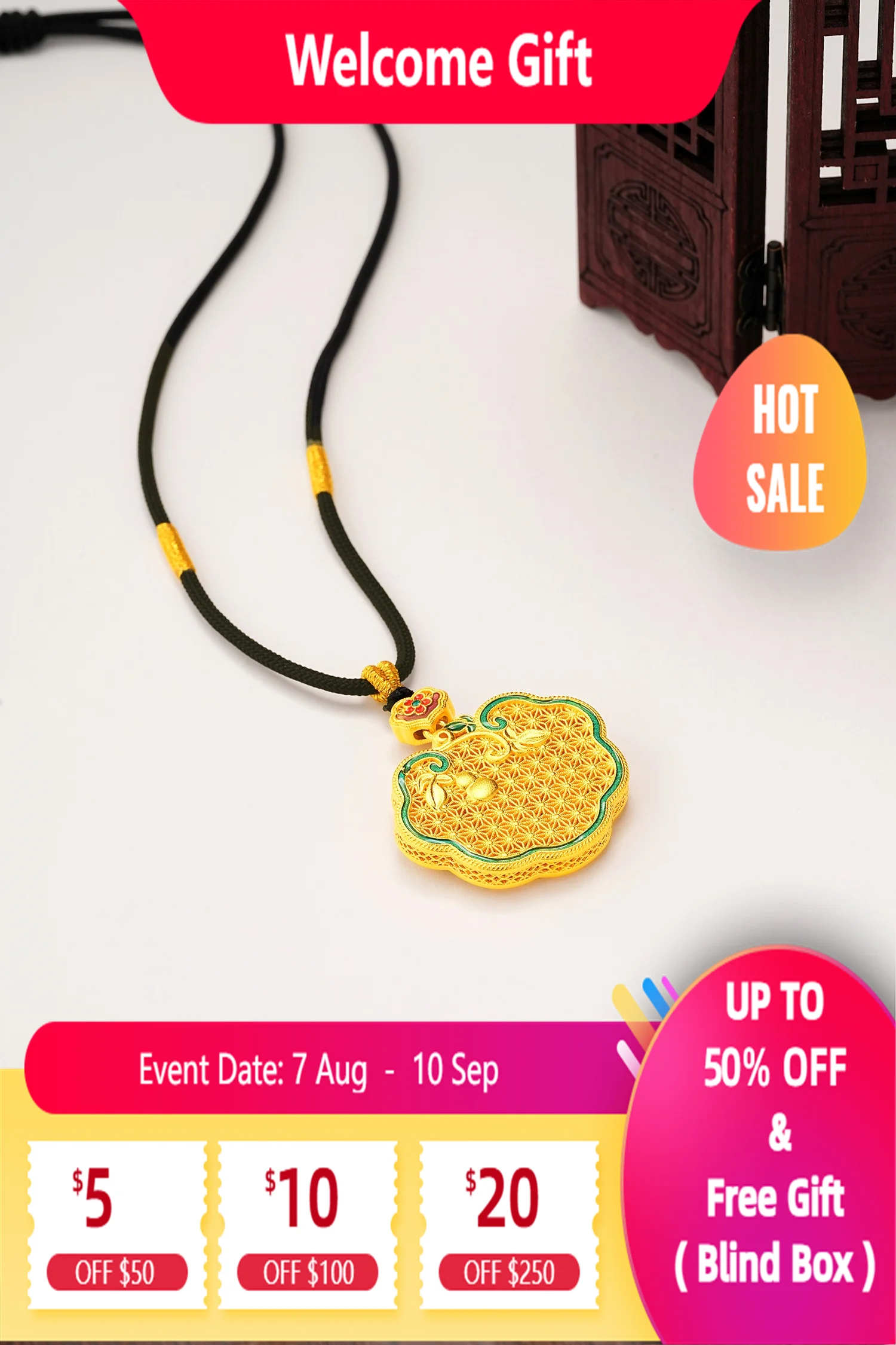 Lium Gems 24k Gold Vermeil 925 Sterling Silver Necklace Good Fortune Luck Amulet Enamel Pendant Necklace for Women Men Gifts
Lium Gems 24k Gold Vermeil 925 Sterling Silver Necklace Good Fortune Luck Amulet Enamel Pendant Necklace for Women Men Gifts