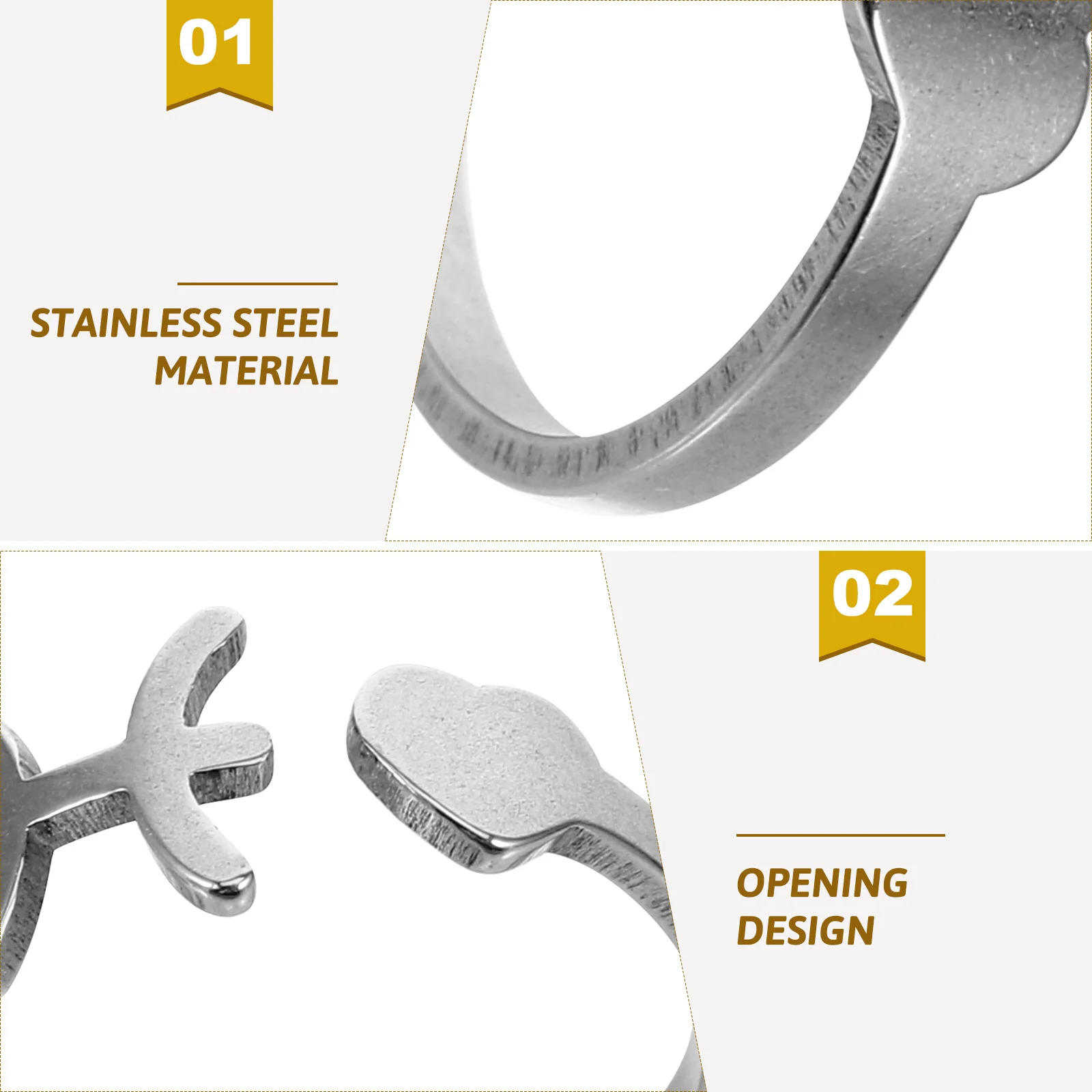 Elegant Pisces Sign Adjustable Comfortable Open Band for Girls and Women Trendy Stainless Steel Rs-J1292s
Elegant Pisces Sign Adjustable Comfortable Open Band for Girls and Women Trendy Stainless Steel Rs-J1292s