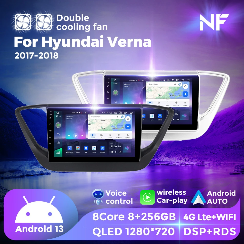NF Dual Cooling Fan Android All in One For Hyundai Verna 2017-2018 Car Radio Multimedia Player GPS NaviFor Wireless Carplay WIFI
NF Dual Cooling Fan Android All in One For Hyundai Verna 2017-2018 Car Radio Multimedia Player GPS NaviFor Wireless Carplay WIFI