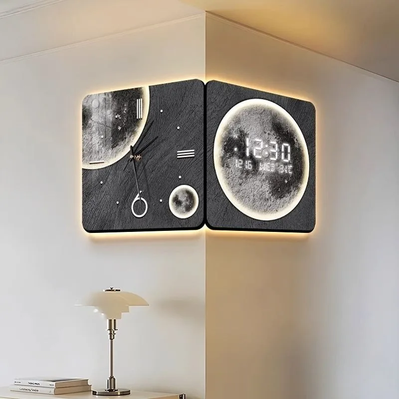 Double Sided Corner Clock 16 Inch Living Room Led Wall Clock Perpetual Calendar Electronic Clocks Home Decoration Ornaments
Double Sided Corner Clock 16 Inch Living Room Led Wall Clock Perpetual Calendar Electronic Clocks Home Decoration Ornaments