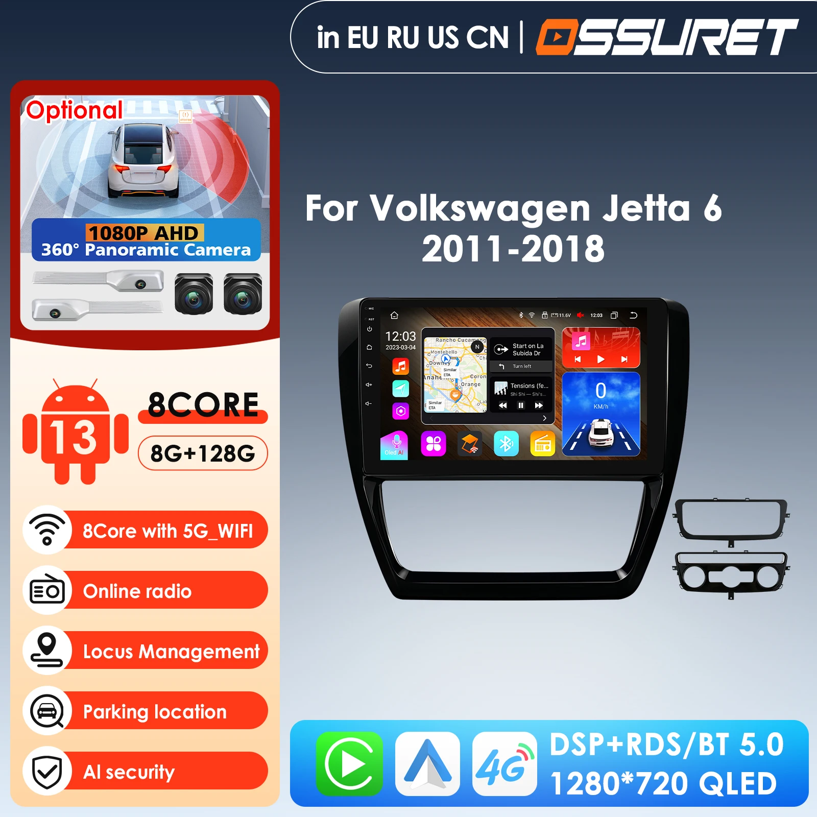 10.1'' 10.33'' 7862 CarPlay 4G 2 Din Android for Volkswagen Jetta 6 2011-2018 Car Radio Multimedia Video Player Autoradio Stereo
10.1'' 10.33'' 7862 CarPlay 4G 2 Din Android for Volkswagen Jetta 6 2011-2018 Car Radio Multimedia Video Player Autoradio Stereo