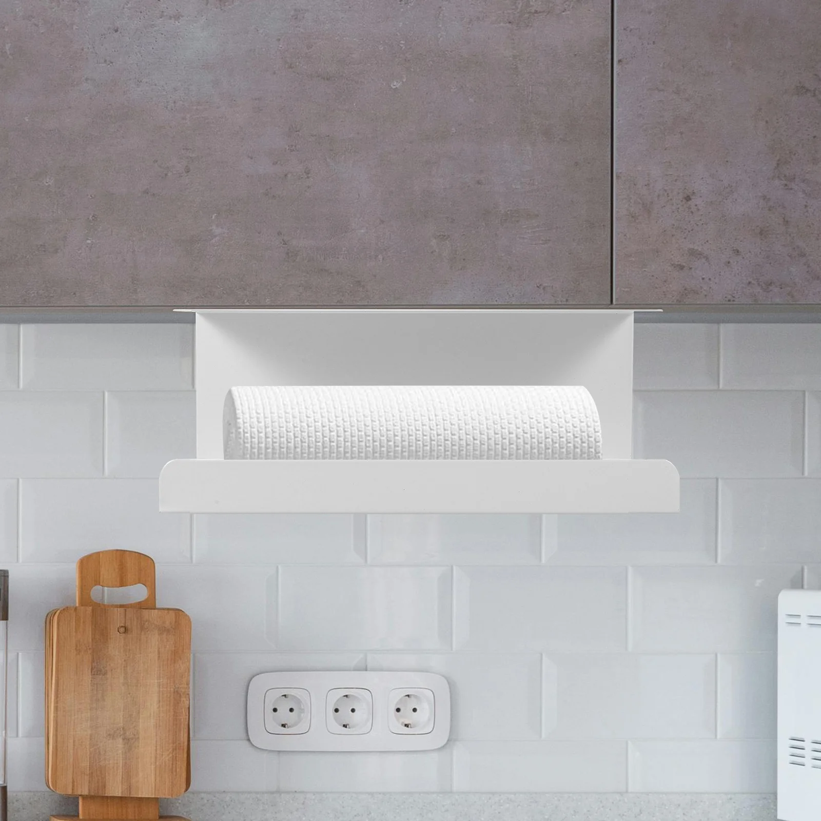 Hanging Toilet Paper Holder Wall Mounted Bathroom Kitchen Paper Towel Rack Non Drilling Modern White Color Storage Solution
Hanging Toilet Paper Holder Wall Mounted Bathroom Kitchen Paper Towel Rack Non Drilling Modern White Color Storage Solution