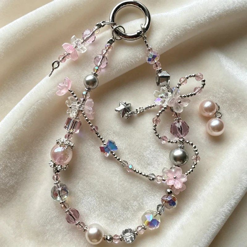 Purple Fog Star Flower Handmade Mobile Phone Hanging Chain, Crystal Keychain, Bag Hanging Ornament.
Purple Fog Star Flower Handmade Mobile Phone Hanging Chain, Crystal Keychain, Bag Hanging Ornament.