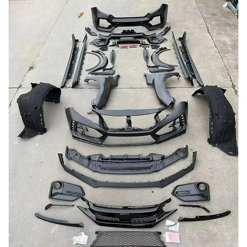 High Quality Type R Wide Body Kit Bumper Side Skirt Fender for Civic Hatchback FK7 2016-2021 Upgrade to FK8
High Quality Type R Wide Body Kit Bumper Side Skirt Fender for Civic Hatchback FK7 2016-2021 Upgrade to FK8
