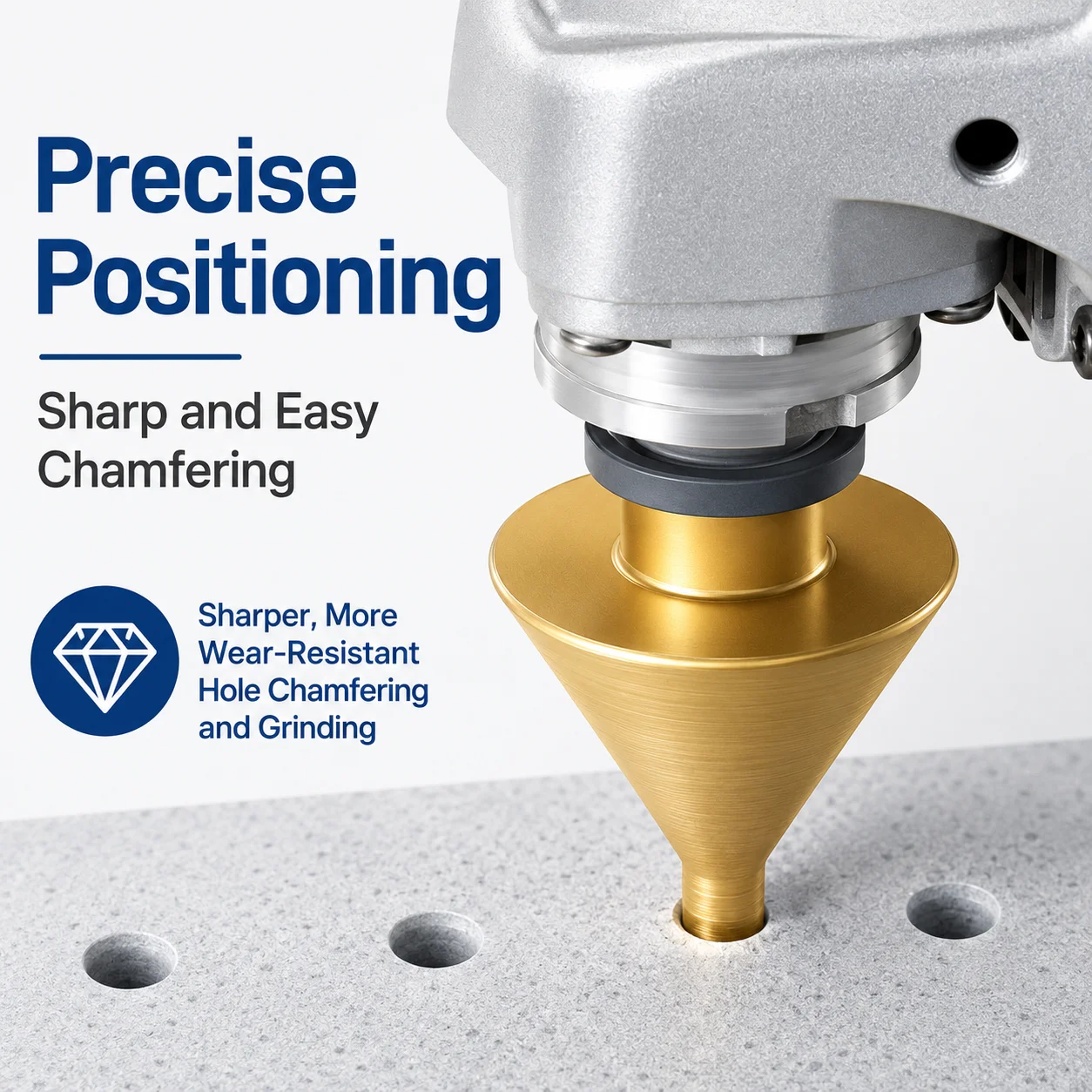 Diamond Beveling Chamfer Bit – M10/M14 Thread Cone Punching Expanding Drill Bit, 38/50mm Grinding Wheel for Carving & Polishing
Diamond Beveling Chamfer Bit – M10/M14 Thread Cone Punching Expanding Drill Bit, 38/50mm Grinding Wheel for Carving & Polishing