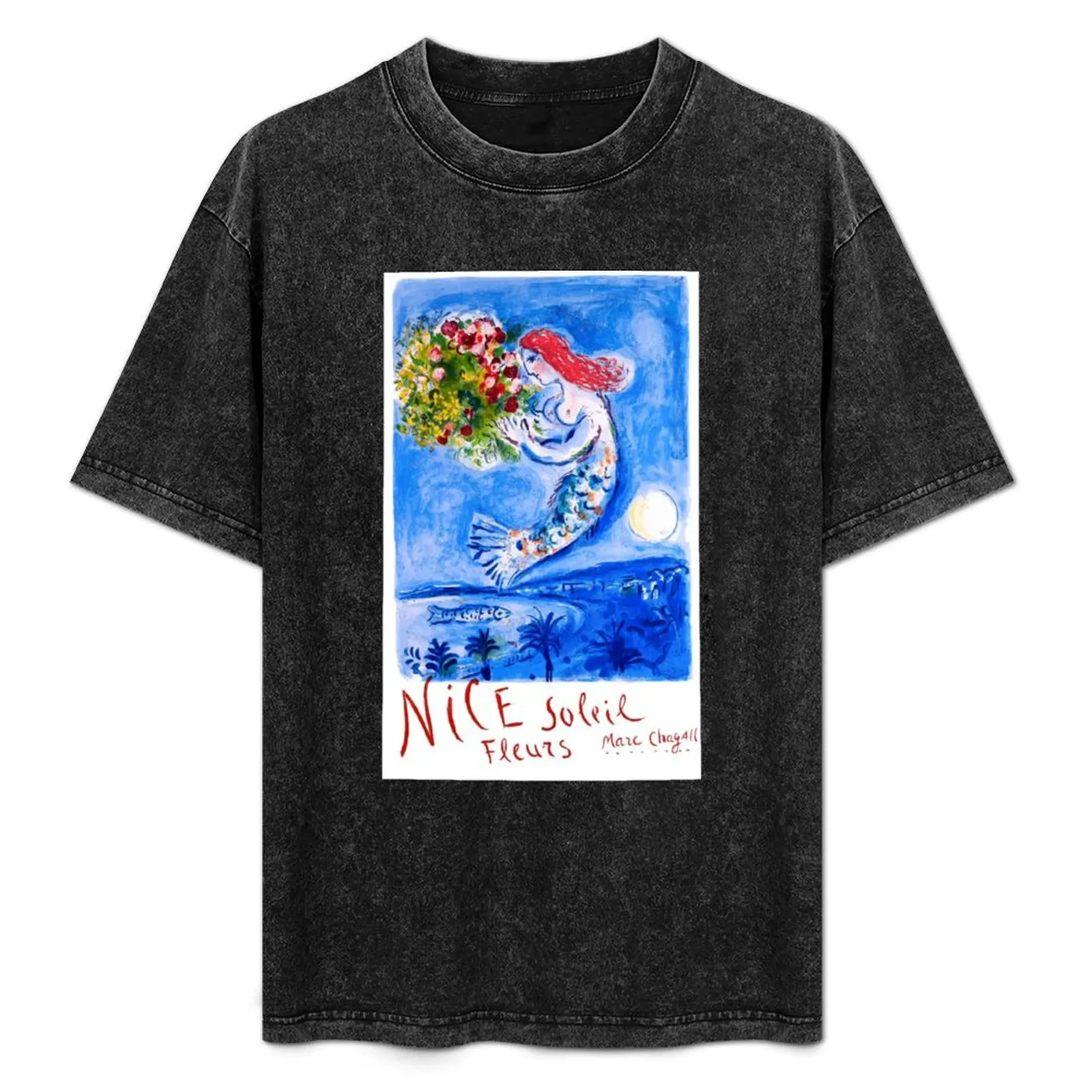 1962 FRANCE Marc Chagall Nice Soleil Fleurs Travel Poster T-Shirt Plus Size Solid Color T-Shirt
1962 FRANCE Marc Chagall Nice Soleil Fleurs Travel Poster T-Shirt Plus Size Solid Color T-Shirt