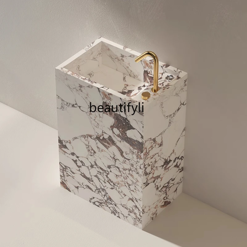 Rock slab column wash basin integrated floor wash basin designer bed and breakfast bathroom wash table customization
Rock slab column wash basin integrated floor wash basin designer bed and breakfast bathroom wash table customization