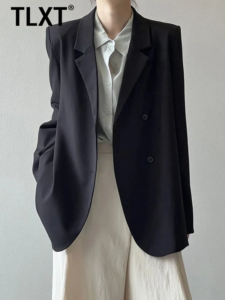 TLXT Fashion Women's Irregular Back Split Design Blazer High-end Single Breasted Long Sleeve Coats Female Winter 2025 New XK1706
TLXT Fashion Women's Irregular Back Split Design Blazer High-end Single Breasted Long Sleeve Coats Female Winter 2025 New XK1706