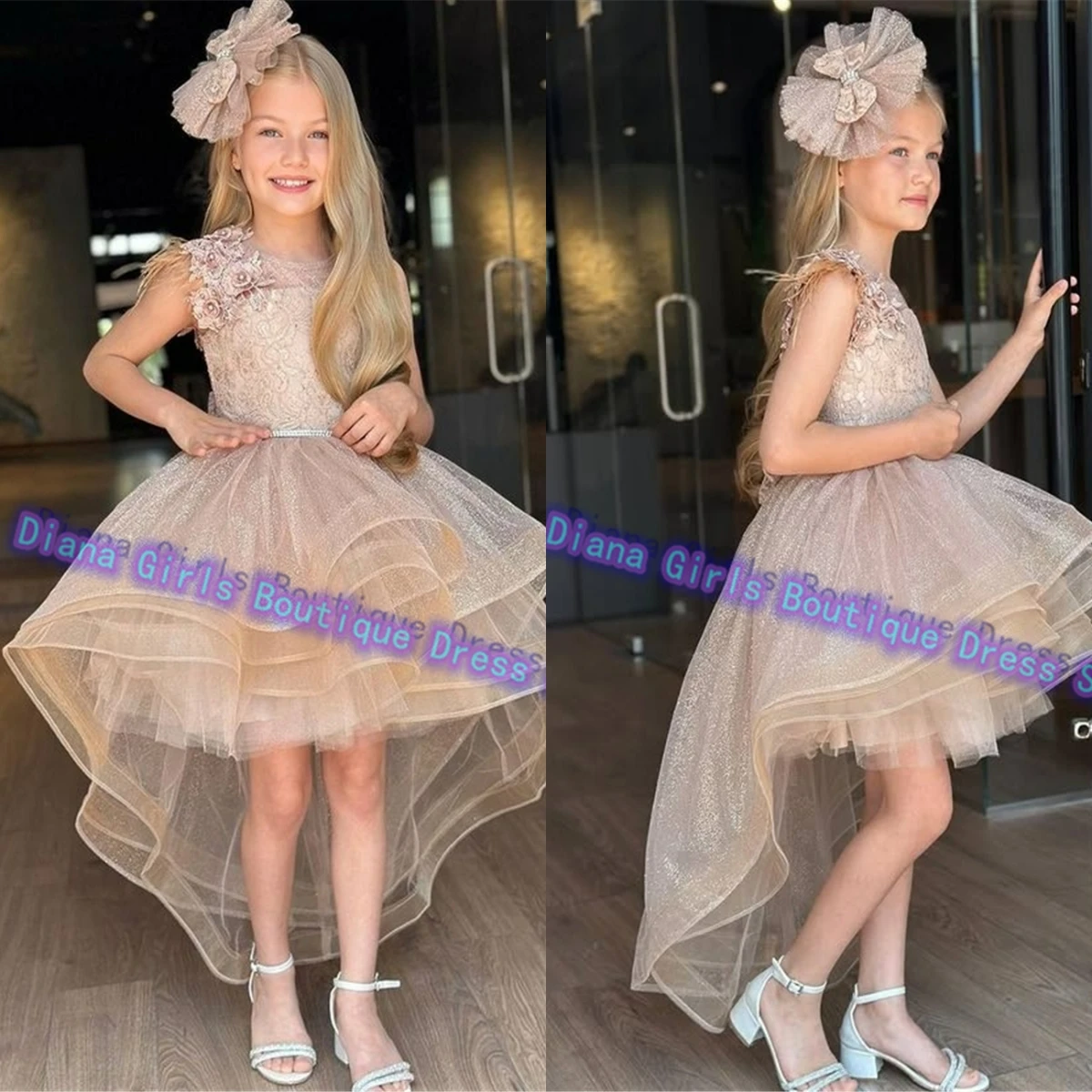Customised Christmas Flower Girl Dress Champagne for Wedding Appliqué Little Girls Birthday Gift Party Banquet Princess Gowns
Customised Christmas Flower Girl Dress Champagne for Wedding Appliqué Little Girls Birthday Gift Party Banquet Princess Gowns