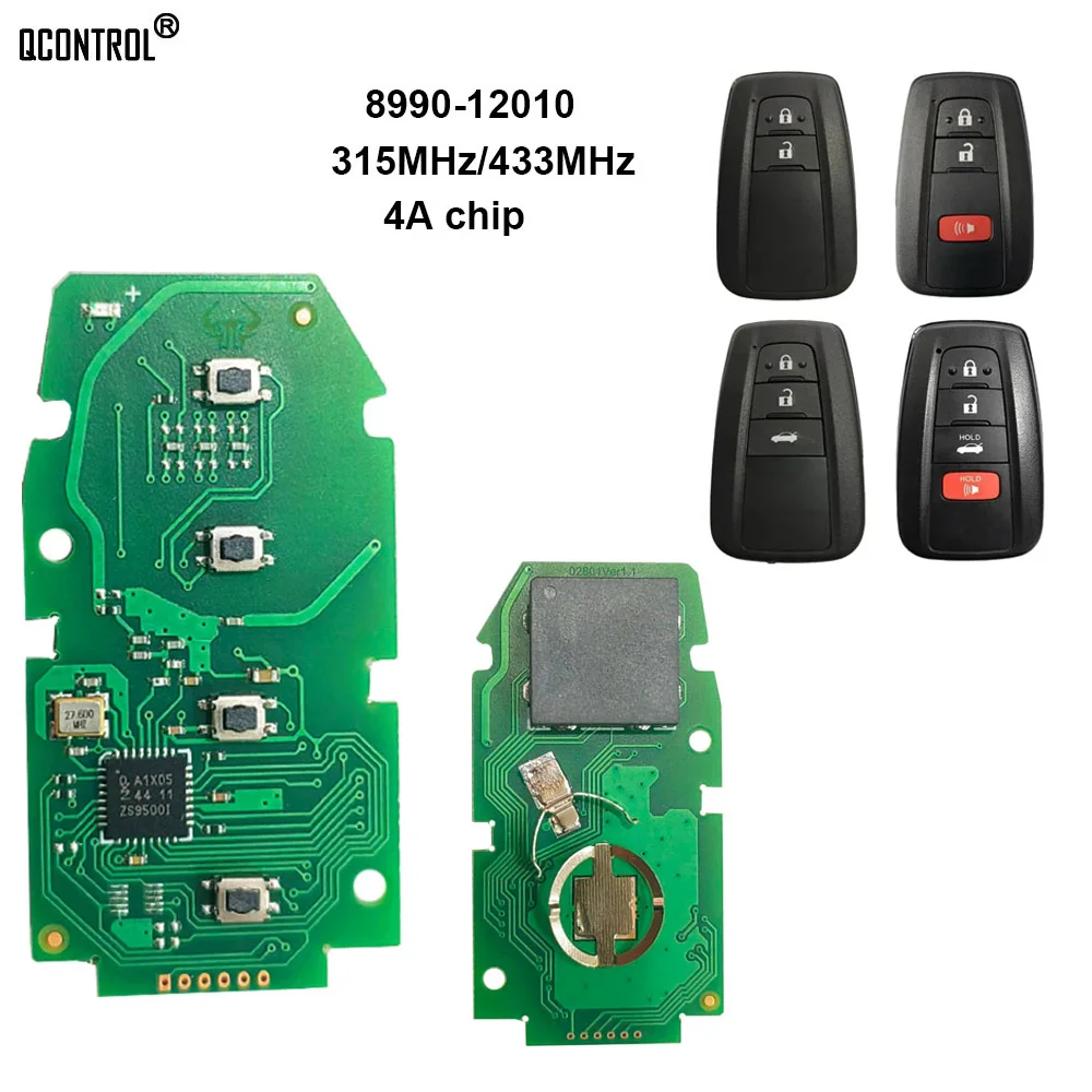 Смарт-ключ QCONTROL для автомобиля, Электронная печатная плата для Toyota Corolla Remote 312/314 МГц 4A чип Fcc Hyq14fbn 8990H-12010
Смарт-ключ QCONTROL для автомобиля, Электронная печатная плата для Toyota Corolla Remote 312/314 МГц 4A чип Fcc Hyq14fbn 8990H-12010