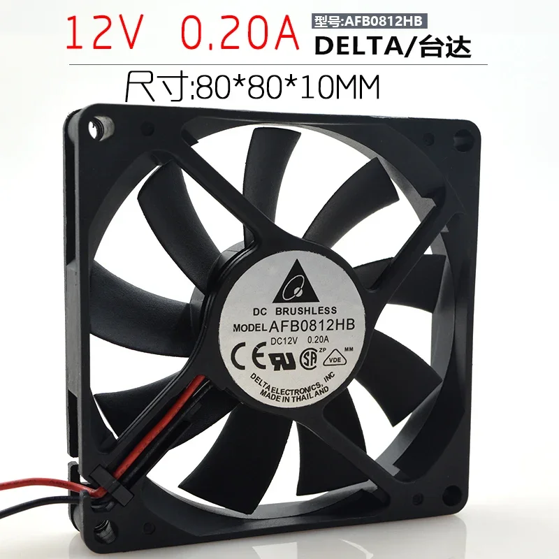 Delta Electronic AFB0812HB DC 12 В 0,20 А 80x80x10 мм 2-проводной охлаждающий вентилятор для сервера
Delta Electronic AFB0812HB DC 12 В 0,20 А 80x80x10 мм 2-проводной охлаждающий вентилятор для сервера