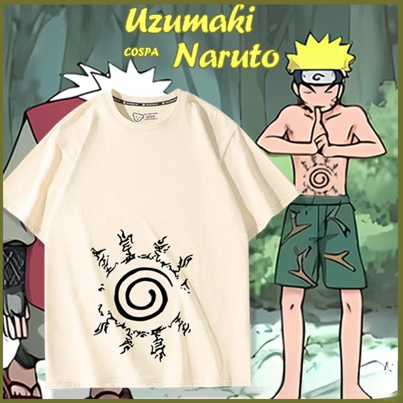 Naruto Anime Peripheral Swirl Naruto Seal The Same Short-sleeved T-shirt Men and Women Summer Cos Top Parent-child Clothing
Naruto Anime Peripheral Swirl Naruto Seal The Same Short-sleeved T-shirt Men and Women Summer Cos Top Parent-child Clothing
