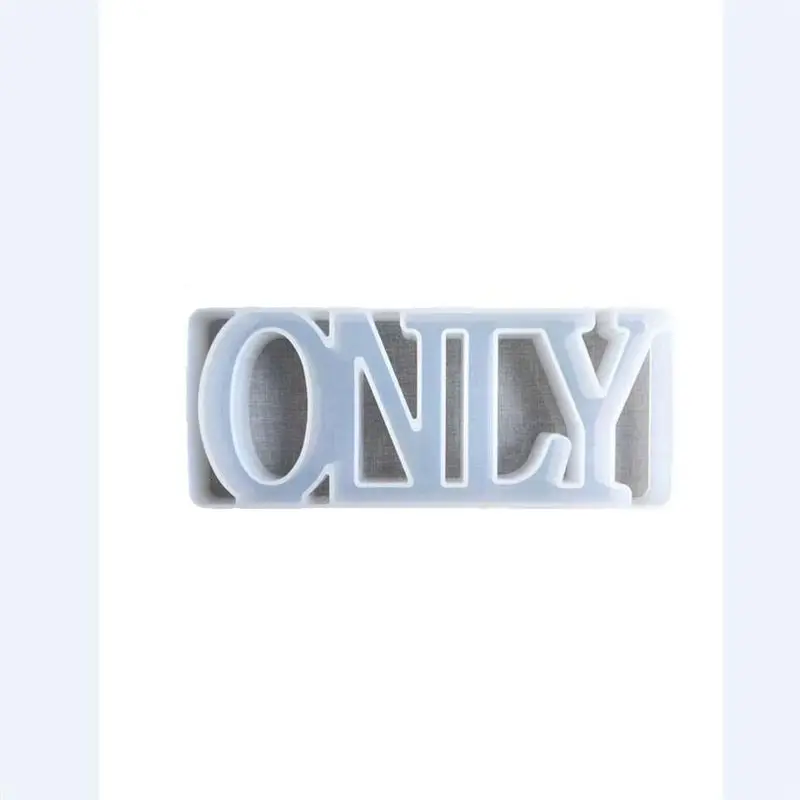 3D ONLY Word Shaped Silicone Molds DIY Epoxy Resin Molds Table Ornament Mould Crafts Jewelry Making Tool Easy to Clean
3D ONLY Word Shaped Silicone Molds DIY Epoxy Resin Molds Table Ornament Mould Crafts Jewelry Making Tool Easy to Clean
