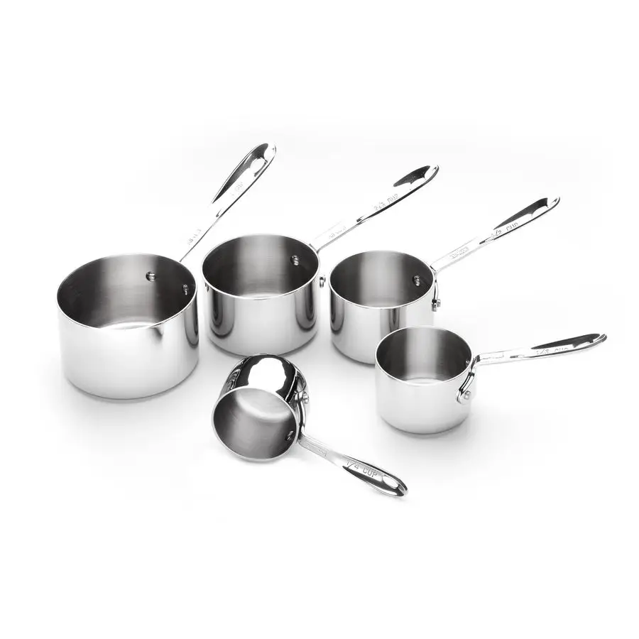 Kitchen Accessories Stainless Steel Measuring Cup Set 5 Piece Cookware, Pots and Pans, Dishwasher Safe Silver
Kitchen Accessories Stainless Steel Measuring Cup Set 5 Piece Cookware, Pots and Pans, Dishwasher Safe Silver
