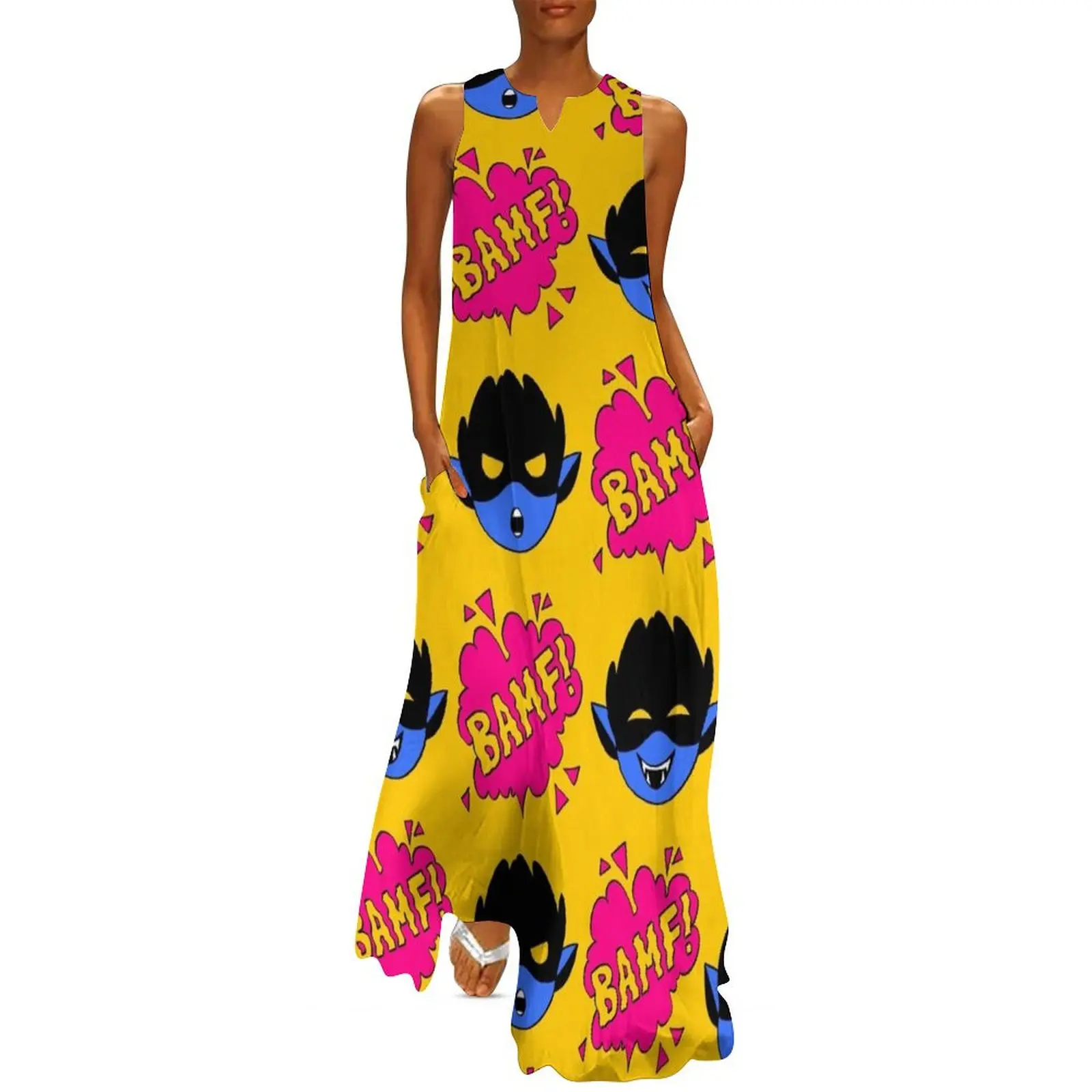 BAMFS pattern Long Dress summer dresses womens 2025 Woman's evening dress Dress
BAMFS pattern Long Dress summer dresses womens 2025 Woman's evening dress Dress
