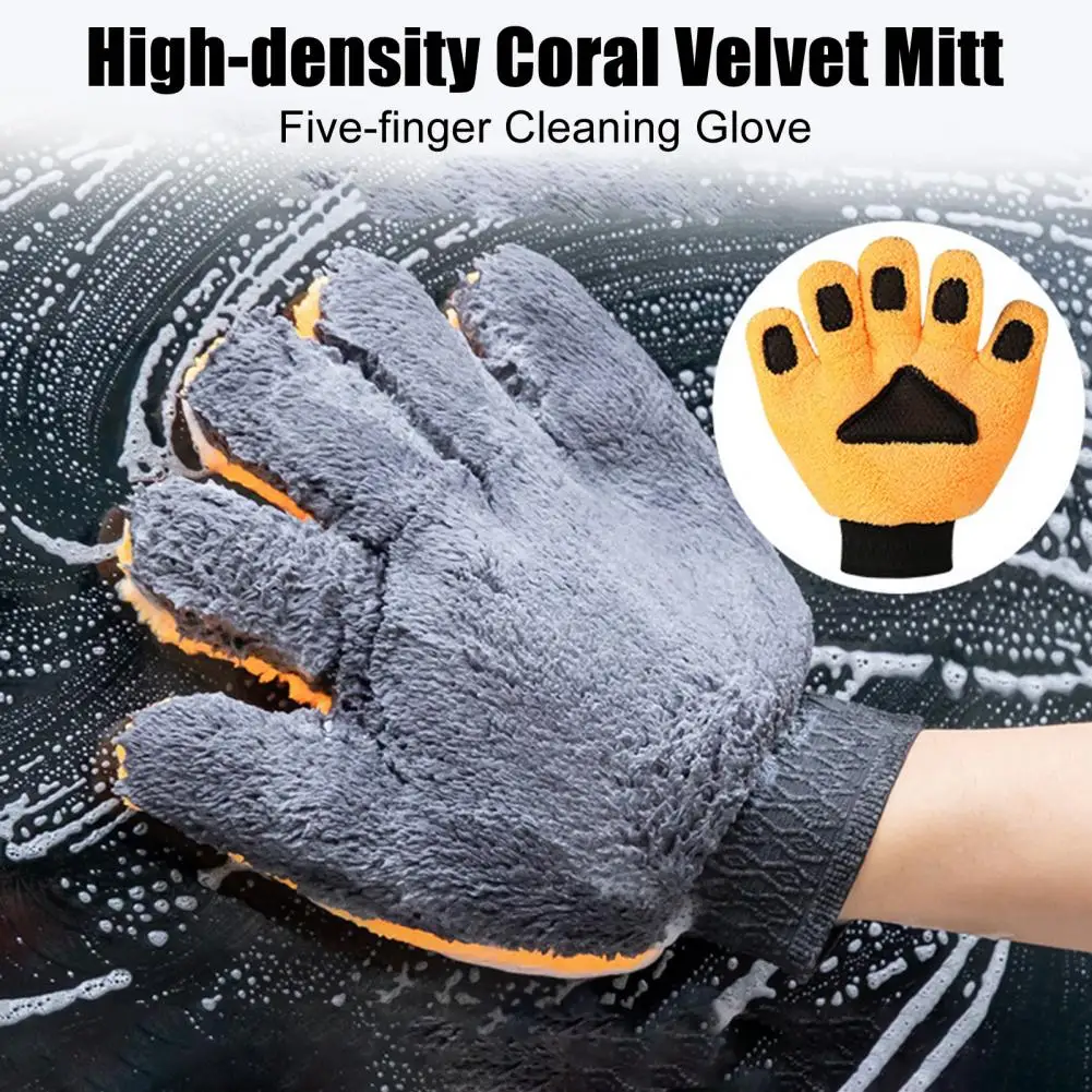 Double-sided Car Wash Glove Super Absorbent Car Wash Gloves Double-sided Five Finger Mitten Soft Coral Velvet Mitt for Home
Double-sided Car Wash Glove Super Absorbent Car Wash Gloves Double-sided Five Finger Mitten Soft Coral Velvet Mitt for Home