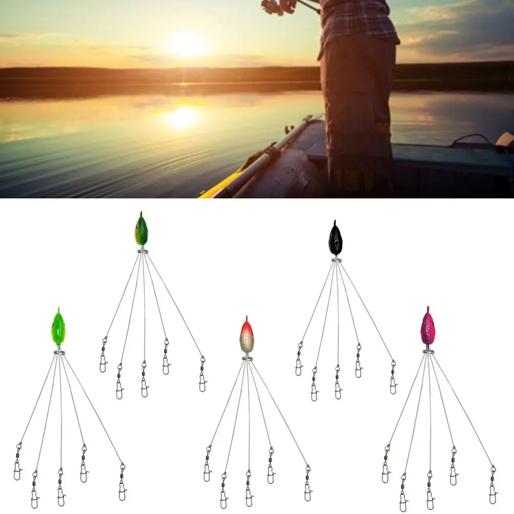 5PCS 5 Arms Alabama Umbrella Rig Stainless Steel 20.5cm Umbrella Fishing Lures With Snap Swivels Umbrella Rig Fishing Lure
5PCS 5 Arms Alabama Umbrella Rig Stainless Steel 20.5cm Umbrella Fishing Lures With Snap Swivels Umbrella Rig Fishing Lure