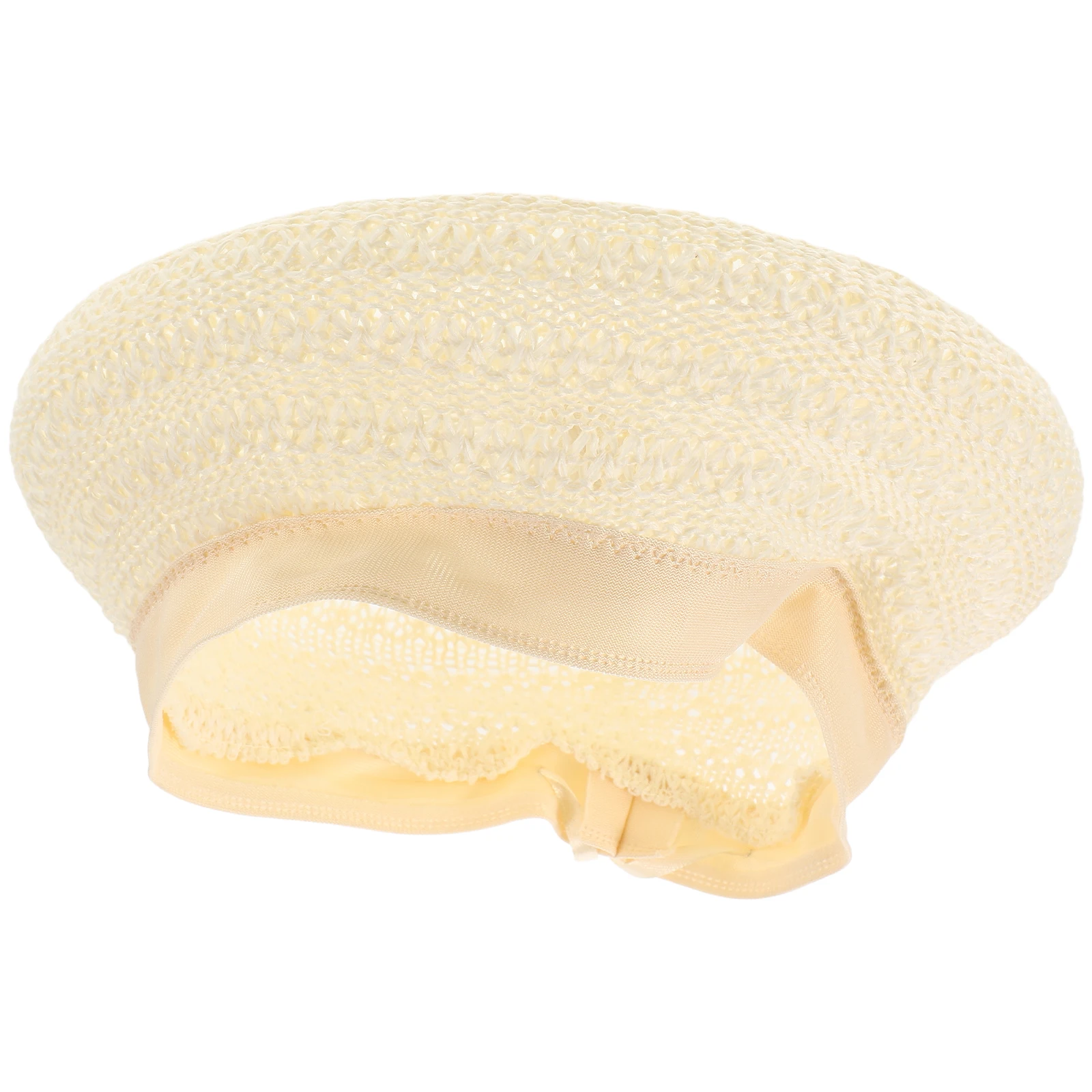 Retro Woven Beret Hat Beige Cotton Linen Summer Spring Vacation Travel Casual Hollow-Out Fashion Women Beach Cap
Retro Woven Beret Hat Beige Cotton Linen Summer Spring Vacation Travel Casual Hollow-Out Fashion Women Beach Cap