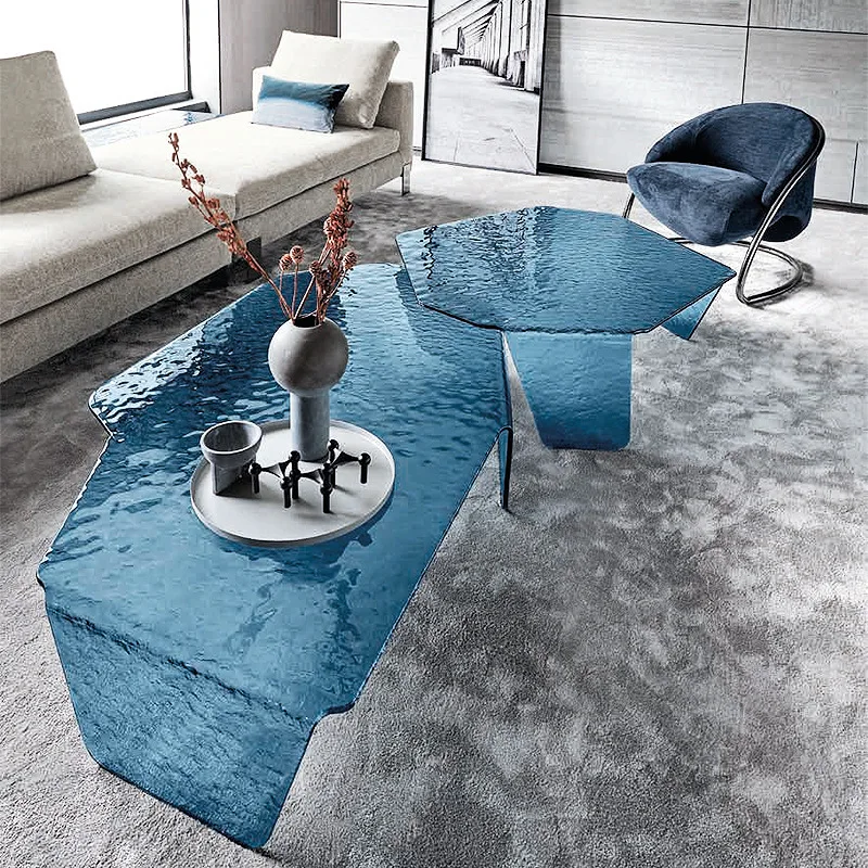 Artistic simple acrylic coffee table stone pattern irregular coffee table
Artistic simple acrylic coffee table stone pattern irregular coffee table