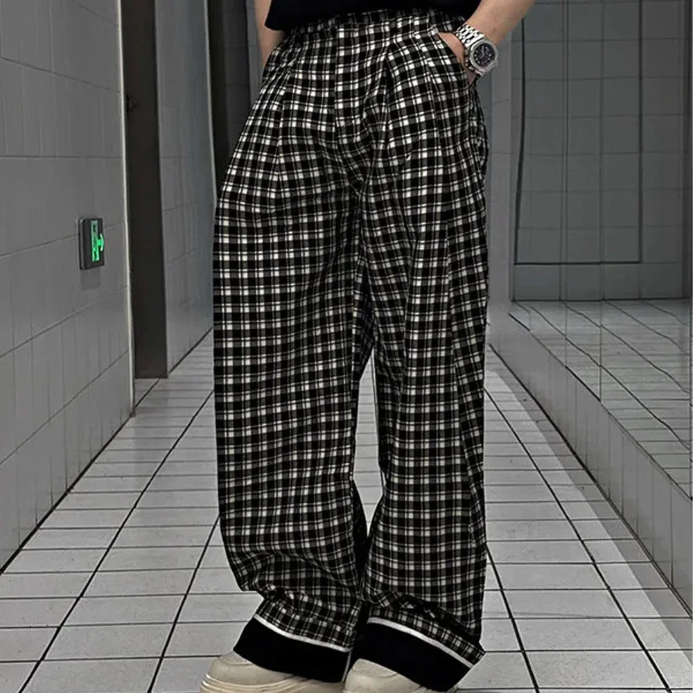 Men's Spring Retro Plaid Straight-Leg Trousers — Loose Fit High-Street Style Versatile Casual Pants 2026 New
Men's Spring Retro Plaid Straight-Leg Trousers — Loose Fit High-Street Style Versatile Casual Pants 2026 New