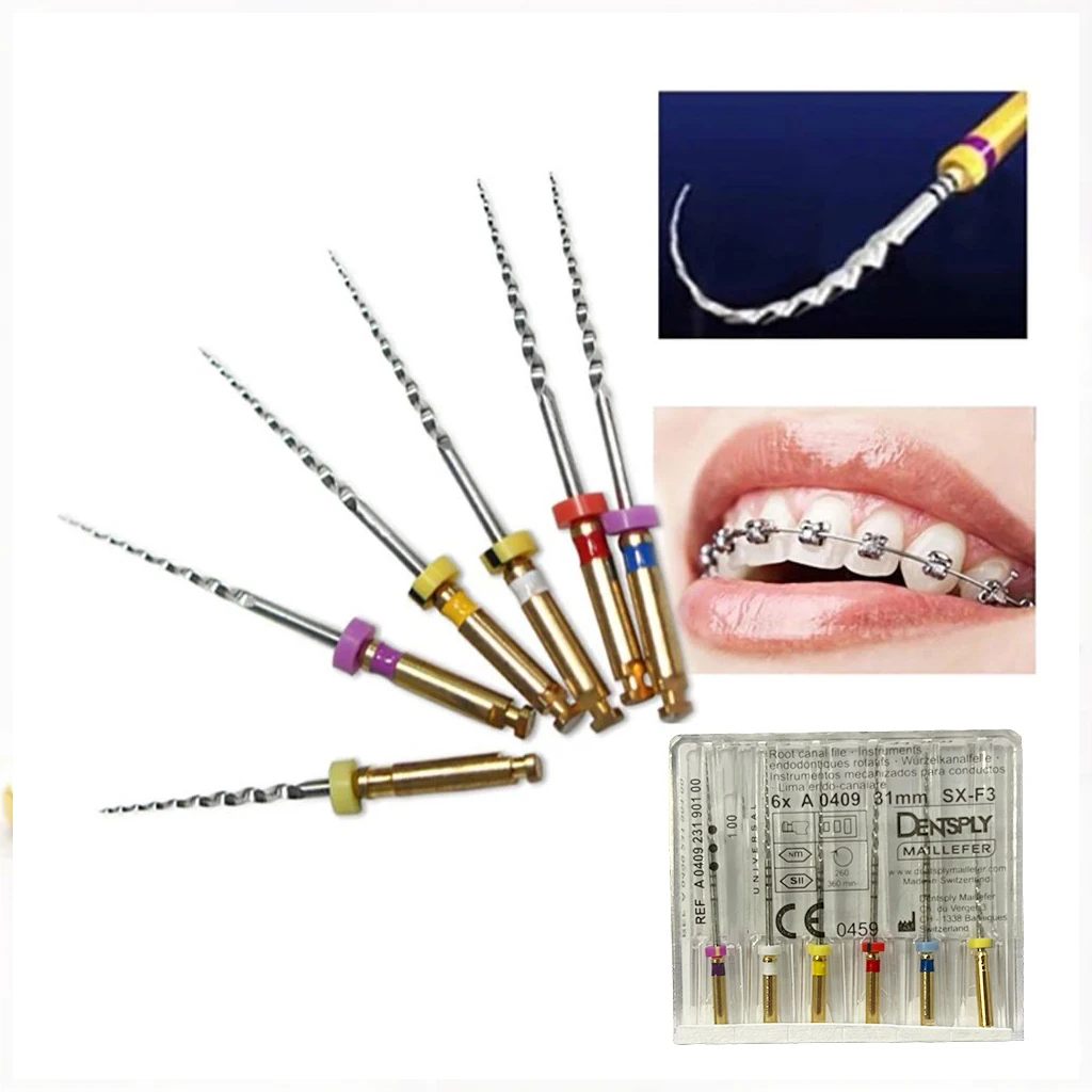 6pcs/pack PRO / TAPER Universal Rotary File SX-F3 Super Files Silver Can Bend for Preparing Root Canal Treatment
6pcs/pack PRO / TAPER Universal Rotary File SX-F3 Super Files Silver Can Bend for Preparing Root Canal Treatment