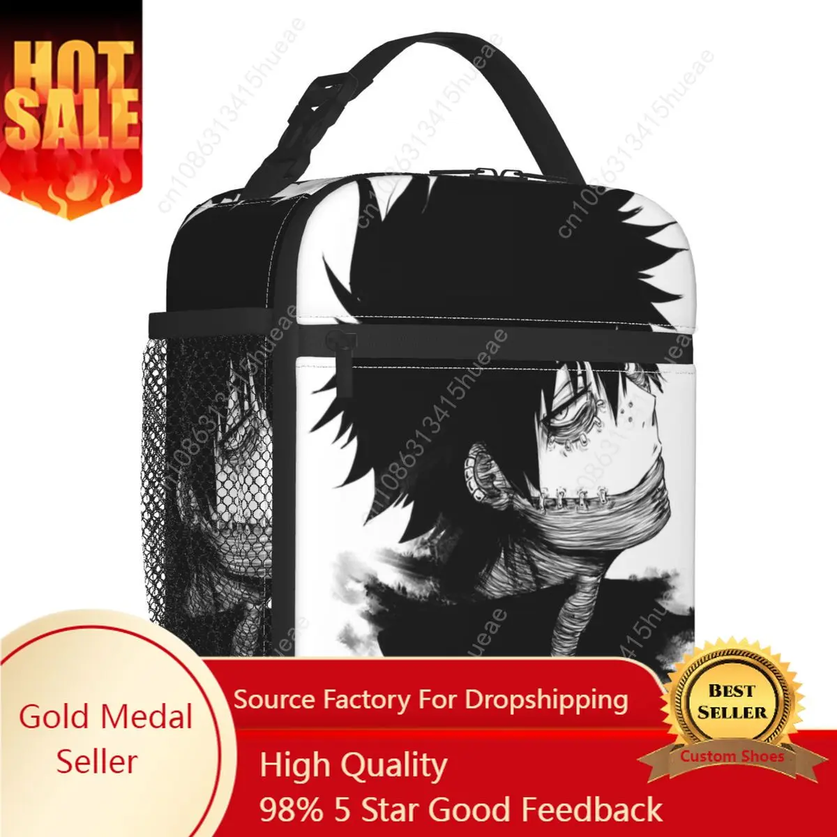 My Hero Academia Dabi Thermal Insulated Lunch Bags Anime MHA Blueflame Portable Lunch Container for Kid School Children Food Box
My Hero Academia Dabi Thermal Insulated Lunch Bags Anime MHA Blueflame Portable Lunch Container for Kid School Children Food Box