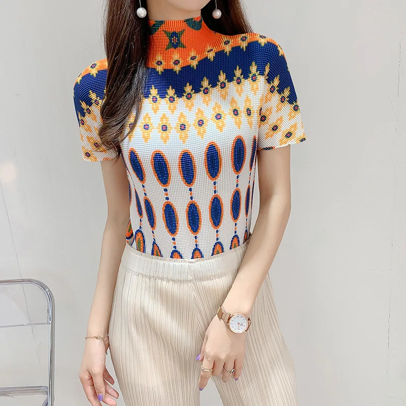 T-Shirt For Women 45-75kg 2023 Summer New Fashion Printed Turtleneck Short Sleeved Stretch Slim Casual Short Tee Tops Female
T-Shirt For Women 45-75kg 2023 Summer New Fashion Printed Turtleneck Short Sleeved Stretch Slim Casual Short Tee Tops Female