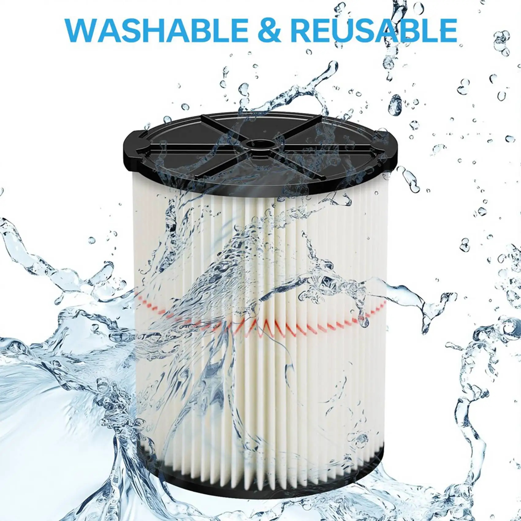 Сменный картриджный фильтр SDFC-4X для пылесосов Craftsman 9-38754 Red Stripe, универсальный, для влажной и сухой уборки, объемом от 5 до 20 галлонов.
Сменный картриджный фильтр SDFC-4X для пылесосов Craftsman 9-38754 Red Stripe, универсальный, для влажной и сухой уборки, объемом от 5 до 20 галлонов.