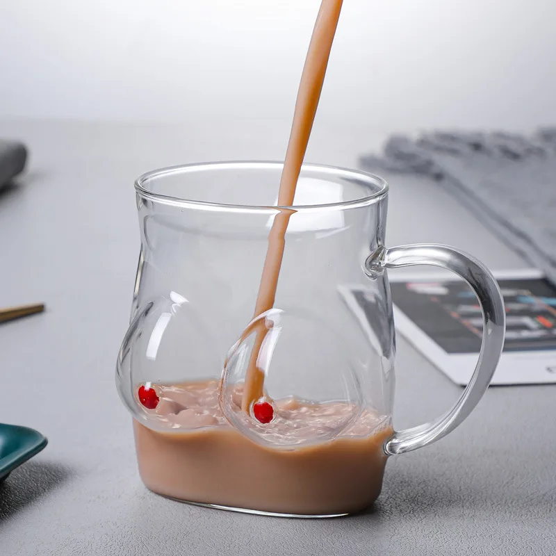 Glass Mug Coffee Cup Creative Human Tea Double-layer Thermos with Handle Water Milk Juice 
Glass Mug Coffee Cup Creative Human Tea Double-layer Thermos with Handle Water Milk Juice