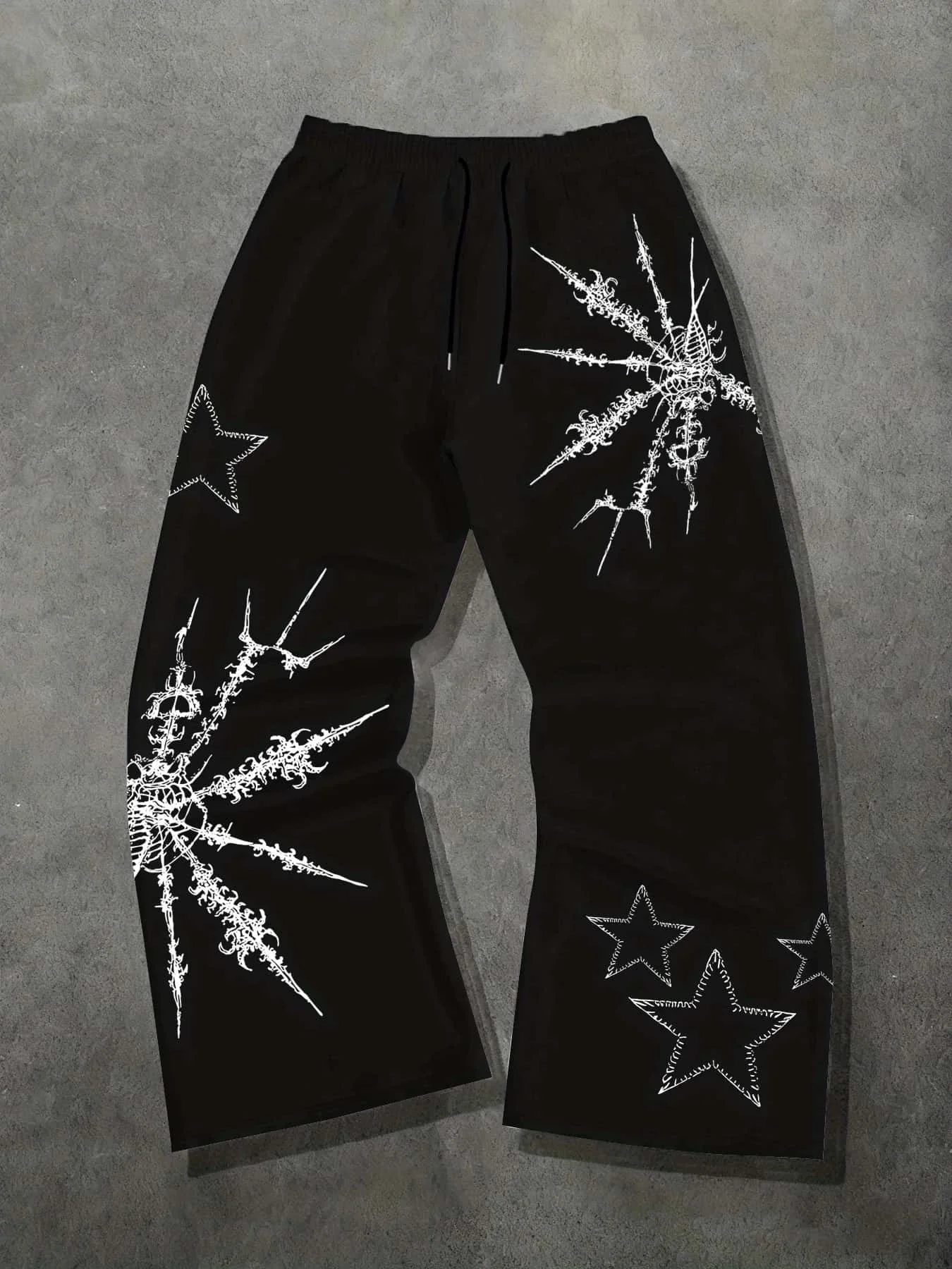 Американские уличные брюки с принтом «Звезды и шипы», темный стиль, модный бренд, свободные прямые брюки унисекс, утягивающие, новые, в уличном стиле
Американские уличные брюки с принтом «Звезды и шипы», темный стиль, модный бренд, свободные прямые брюки унисекс, утягивающие, новые, в уличном стиле