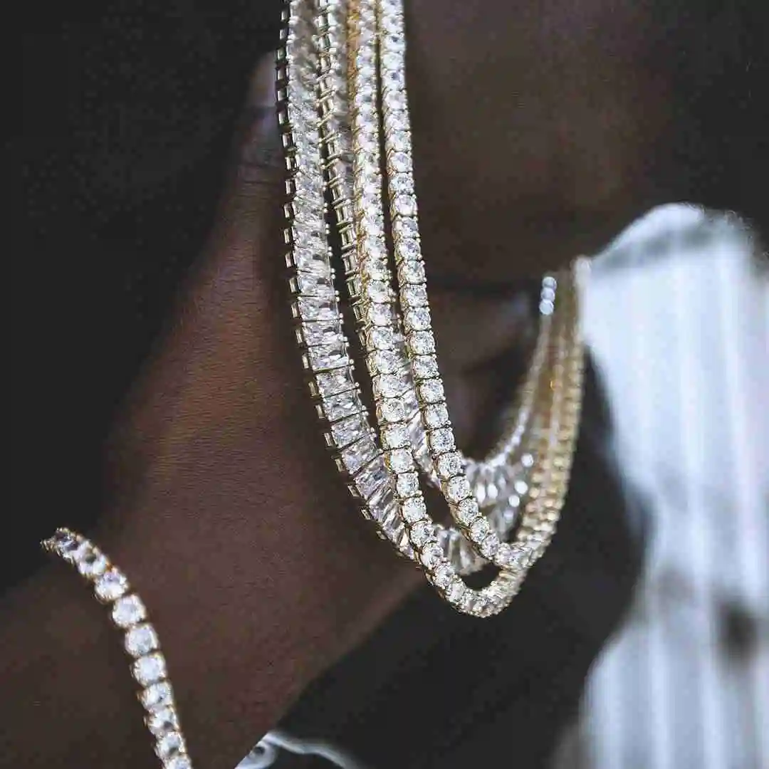 HIGH QUALITY Custom 5mm Czs Hip Hop Mens Chain Cz Tennis Lab Diamond Men's Necklace
HIGH QUALITY Custom 5mm Czs Hip Hop Mens Chain Cz Tennis Lab Diamond Men's Necklace