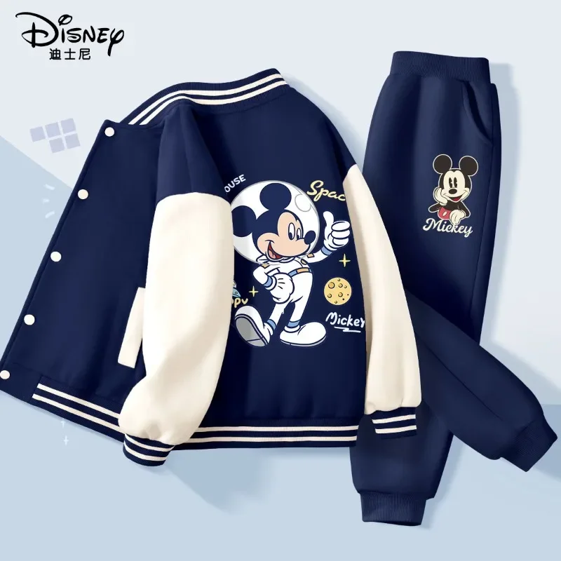 Cartoon Disney Mickey cute and handsome boys trendy soft comfortable breathable sports baseball uniform spring and autumn suit
Cartoon Disney Mickey cute and handsome boys trendy soft comfortable breathable sports baseball uniform spring and autumn suit